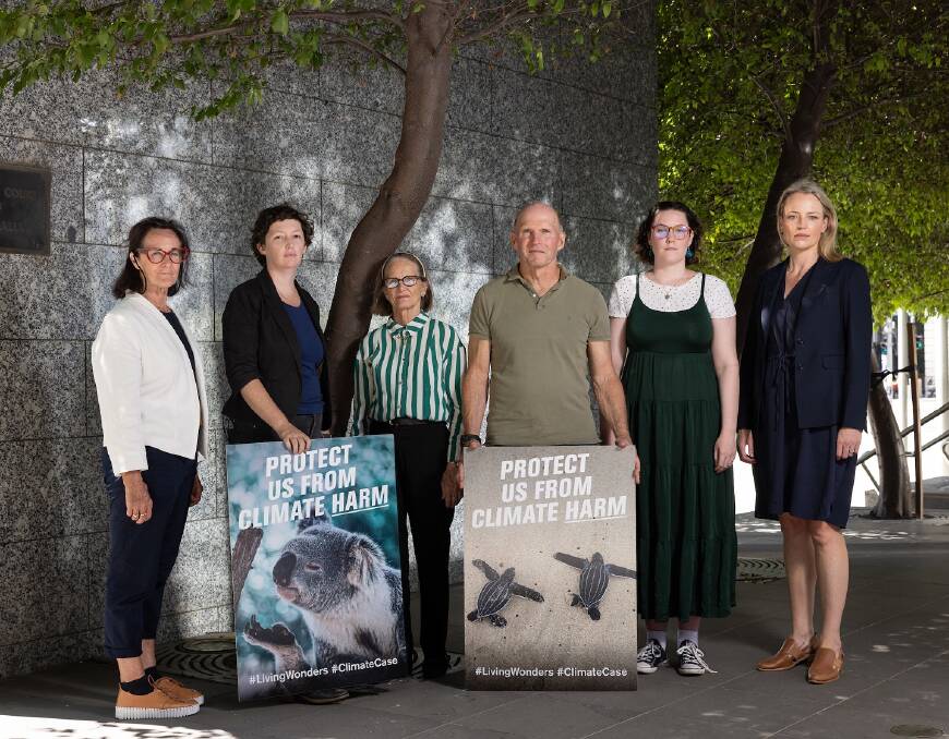 Members of the Environment Council of Central Queensland with EJA Senior Lawyer Retta Berryman (far right). Picture supplied by Environmental Justice Australia 