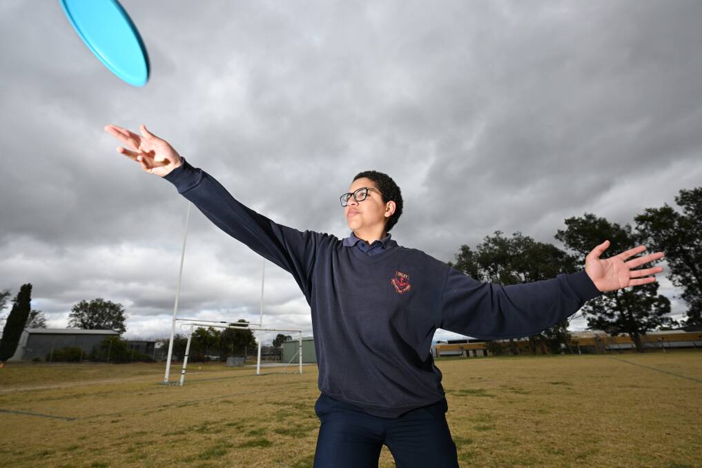 Ahmed Abdelmaboud is one of nearly 50 students from Oxley and Gunnedah high schools who put their hands up to become SALSA peer leaders. Picture by Gareth Gardner