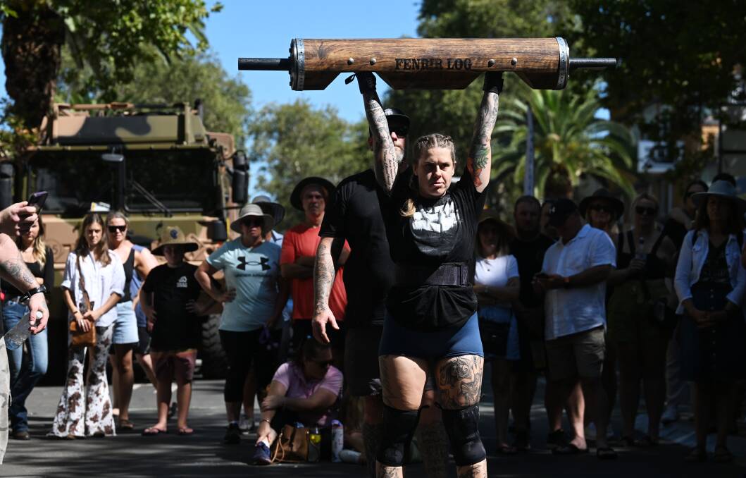 Saturday morning started off strong - literally - with the Strong Woman competition. Picture by Gareth Gardner