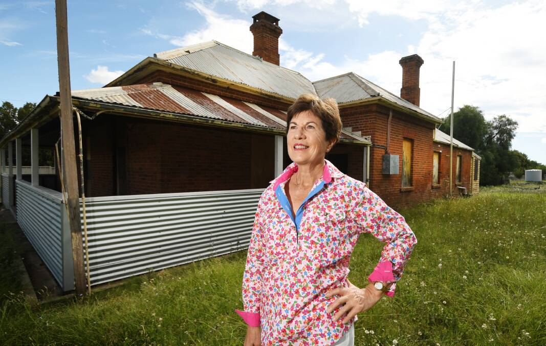 Tamworth Regional Council councillor Helen Tickle at the Old Station Master's House set for restoration. File picture by Gareth Gardner