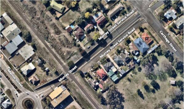 Both Murray Street Service Roads will be designated "Local Traffic Only". Picture supplied by Tamworth Regional Council