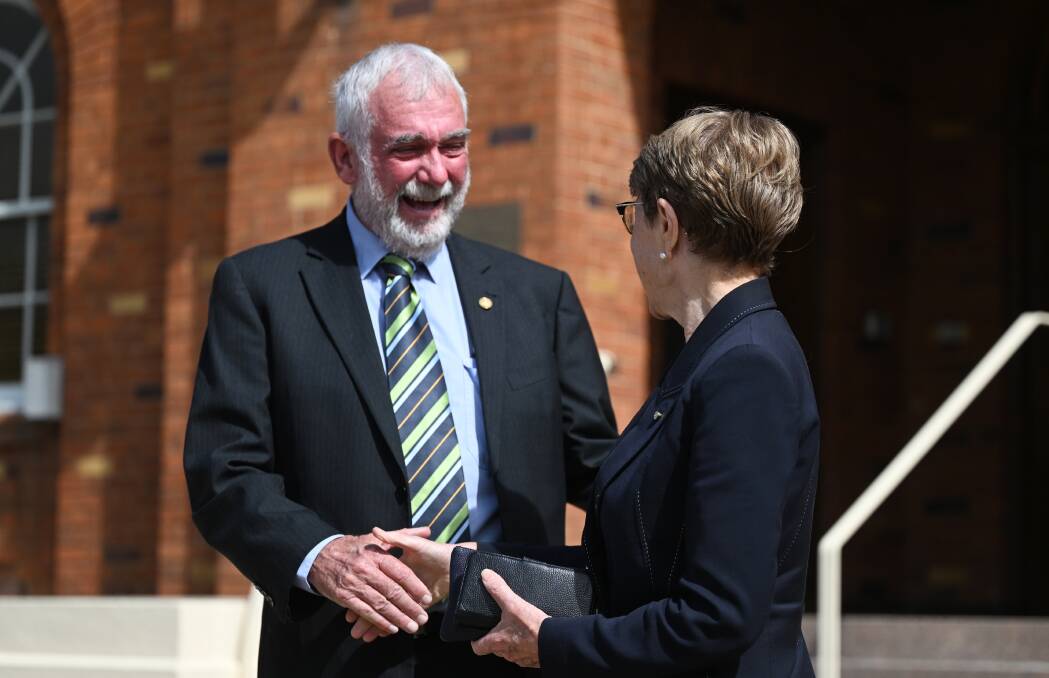 Tamworth mayor Russell Webb was very pleased to be able to host Ms Beazley on her visit to the region. Picture by Gareth Gardner