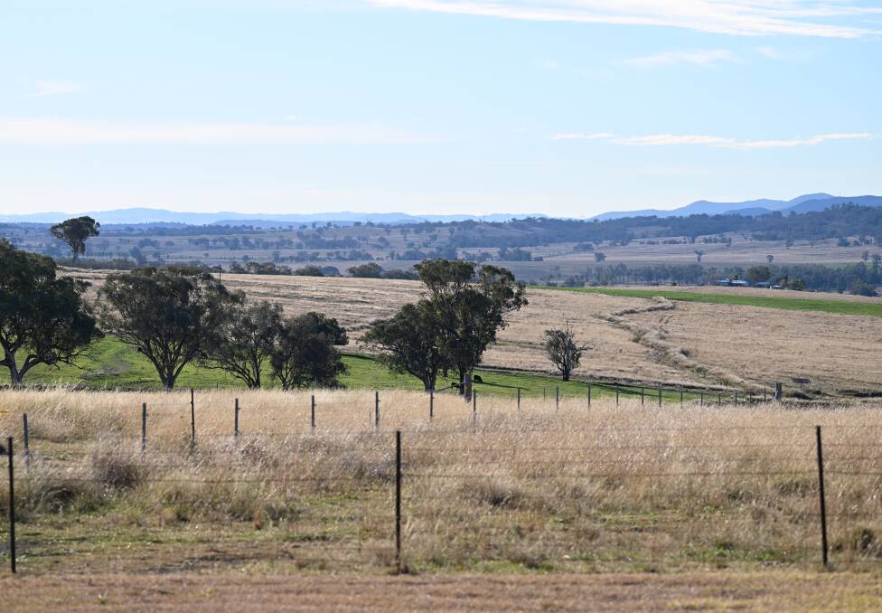 If the Middlebrook Solar Farm gets approval from the state government, solar panels could line the hills next to Middlebrook Road, pictured above. Picture by Gareth Gardner