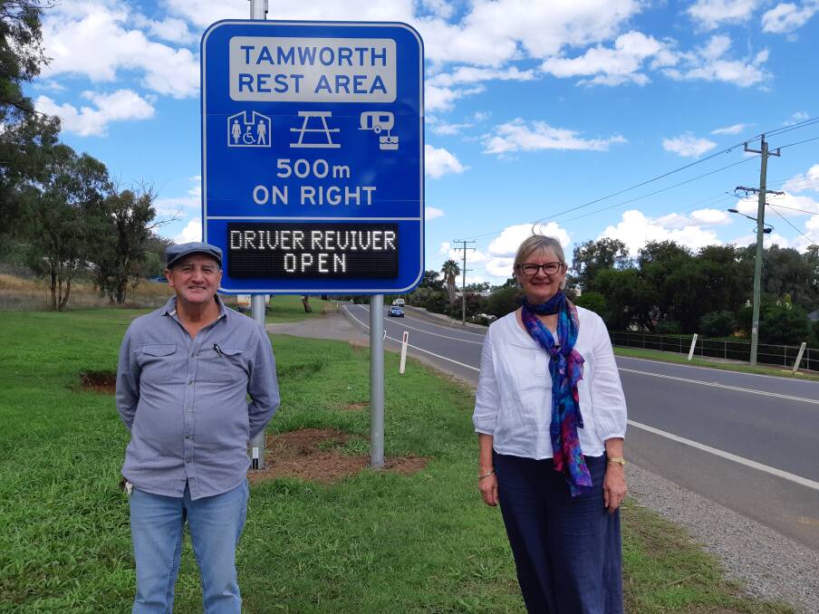 Tamworth Driver Reviver coordinator Frank Coleman and secretary Sue Budden. Picture supplied. 