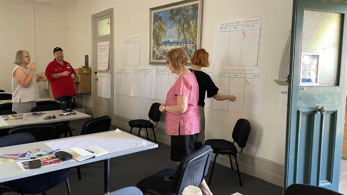 Community workshop attendees provided valuable feedback to Tamworth Regional Council on what they want to see for the arts in a new cultural plan. Picture NDL