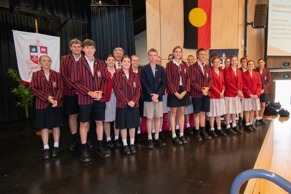 The new leadership team is inducted in 2024. They will represent the junior and senior school. Picture by Peter Hardin