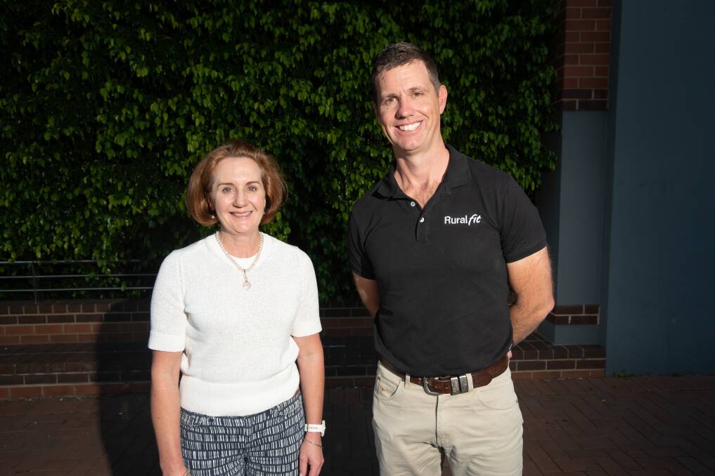 Annabelle Williams and Andrew Mahony from Rural Fit want to help residents decrease their chances of developing heart disease. Picture Peter Hardin. 