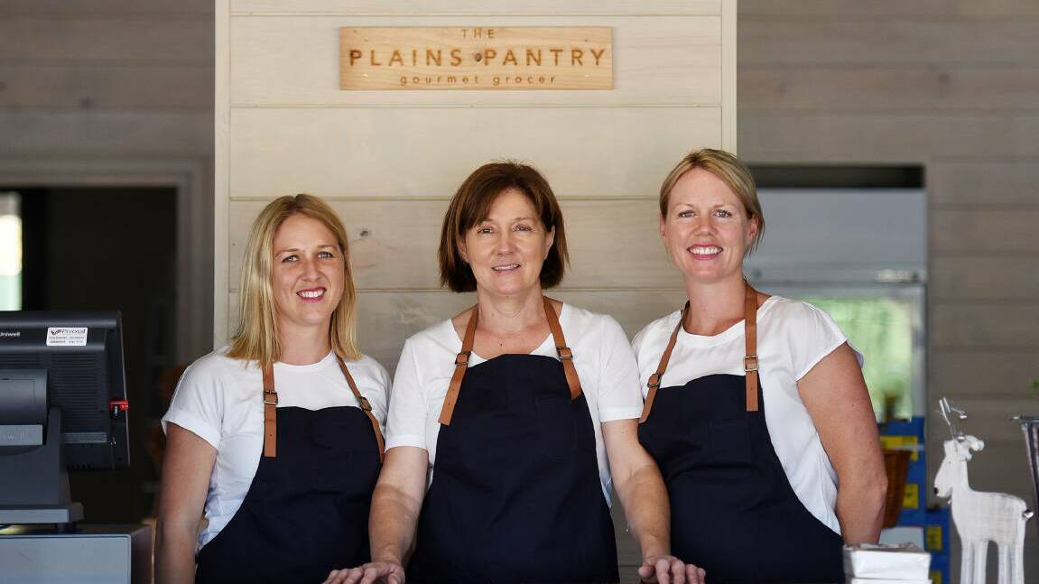 Hannah and Debbie Shaw and Kylie Turner at the The Plains Pantry official opening. File Photo by Gareth Gardner 