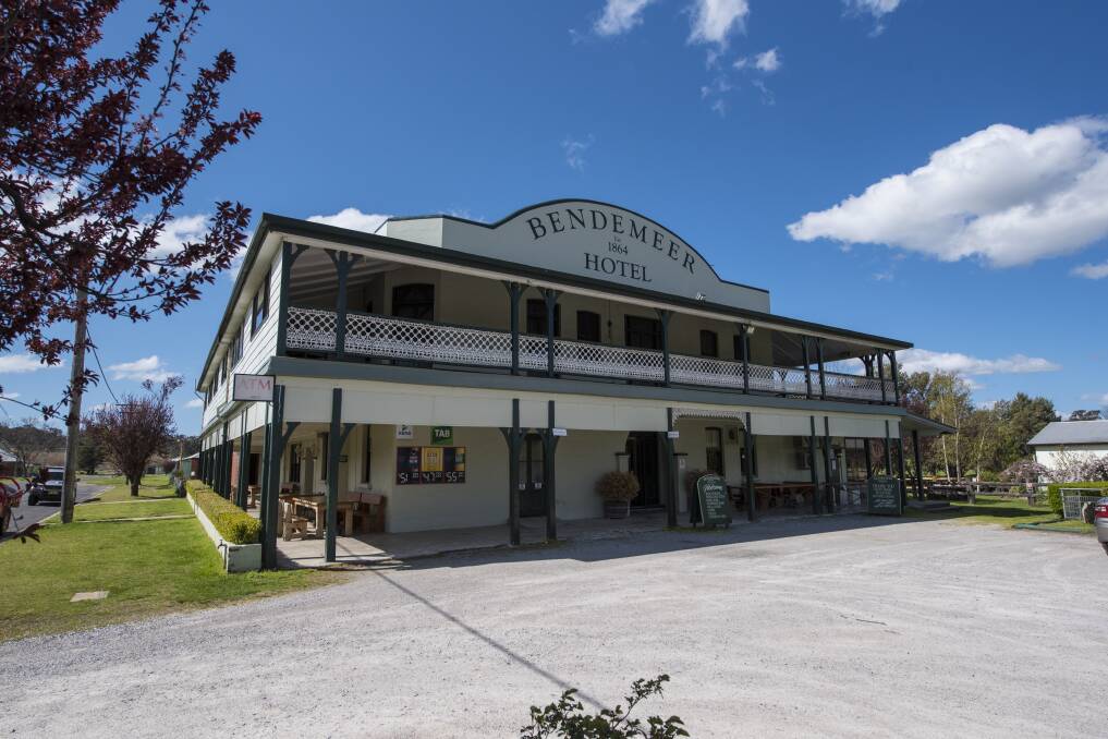 The Summers family has rebuilt the Bendemeer hotel through grit and hard work. They have recently been able to repaint the building thanks to a heritage grant from TRC. Picture by Gareth Gardner