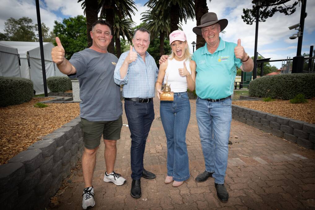 Director of Tamworth Pub Group Craig Power, manager of entertainment venues Peter Ross, TCMF ambassador Max Jackson, and TCMF manager Barry Harley. Picture Peter Hardin