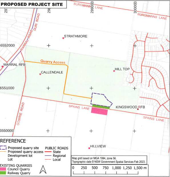 Proposed site of the Strathmore Quarry. Image supplied