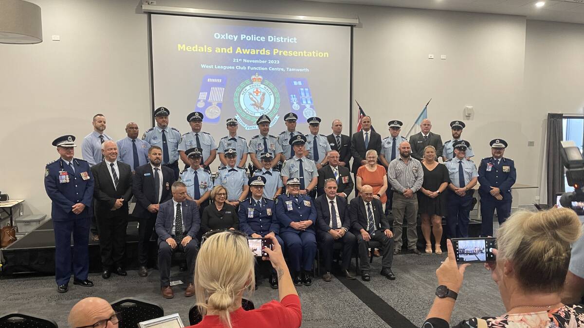 Dozens of civilians and police officers honoured for their work at the Oxley Police District Medal and Awards Presentation. Picture by Jonathan Hawes.