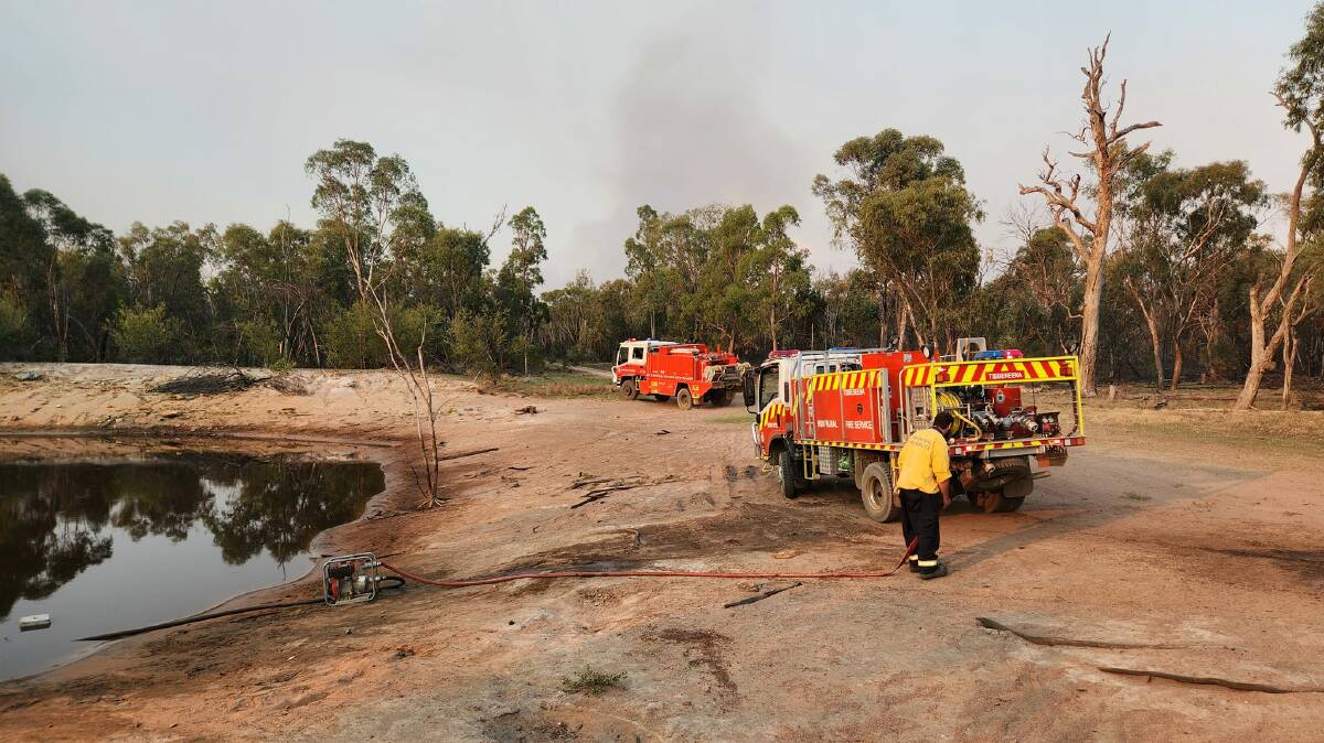 Fire crews prepare to head to a fire ground to battle a blaze. Picture from NSW RFS Narrabri Brigade facebook