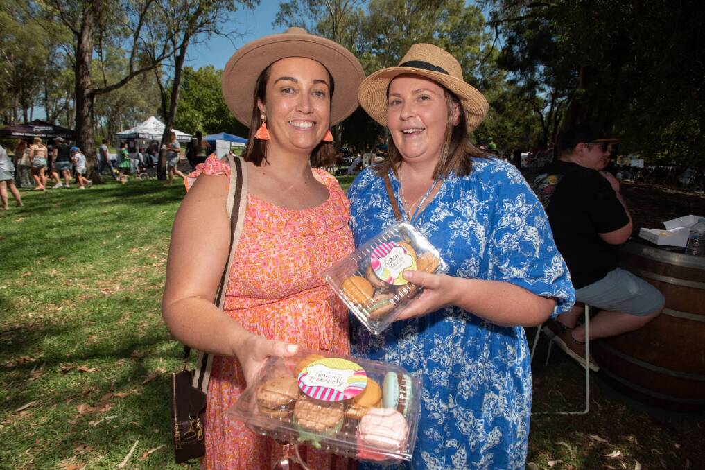 Sally Simmonds and Mel Macaulay found the 2023 Taste in the Park a tasty experience. Picture by Peter Hardin