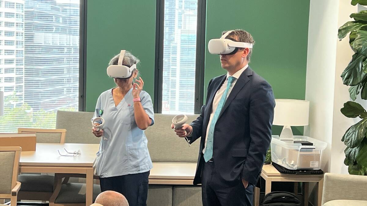 Tamworth hospital is among 27 hospitals to gain valuable real-time experience with stroke care through a new virtual reality training program being rolled out across the state. Pictures supplied 