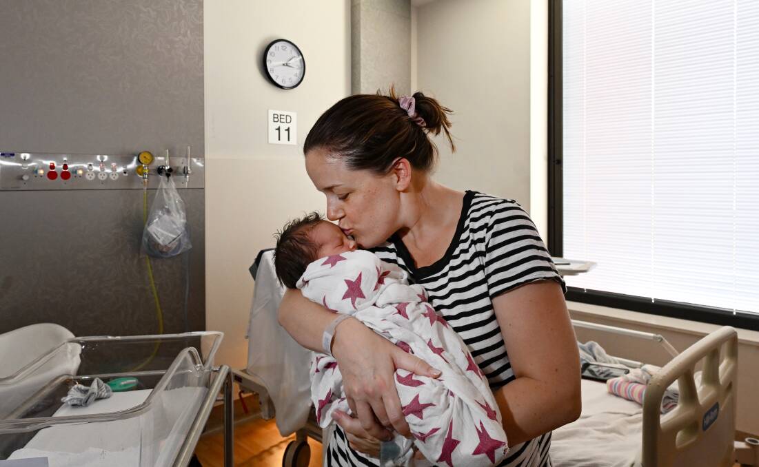 Larissa Lye and daughter Gracie Jayne will head home to Kootingal on Saturday, March 2. Picture by Gareth Gardner