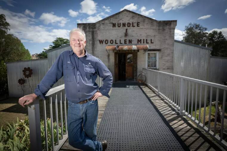 Nundle Woollen Mill owner Nick Bradford. Picture by Peter Hardin.