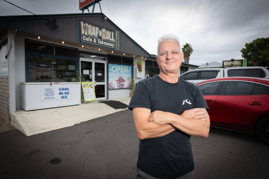 Owner of Wrap 'n' Roll, located at 51 Peel Street, Tony Summer. Mr Summer is selling the property, which has main road frontage, with a view to retirement. Picture by Peter Hardin
