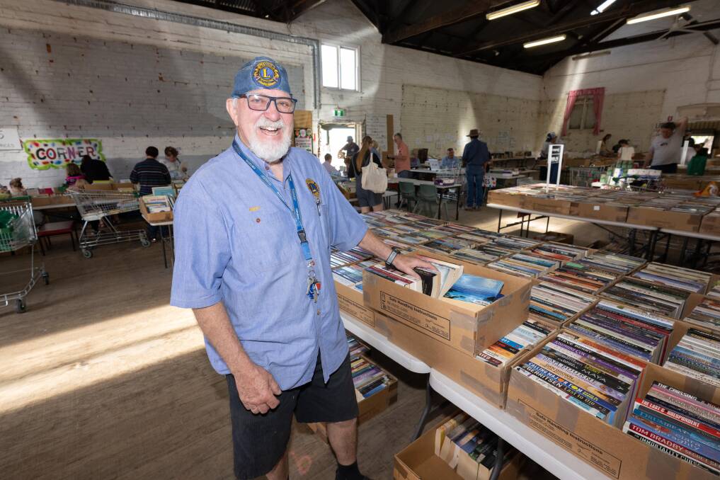 Tamworth Lions Club Giant Book Sale chair Greg Clark said this year's sale was expected to raise 'in excess' of $60,000 which will be shared among local charities and organisations. Picture by Peter Hardin
