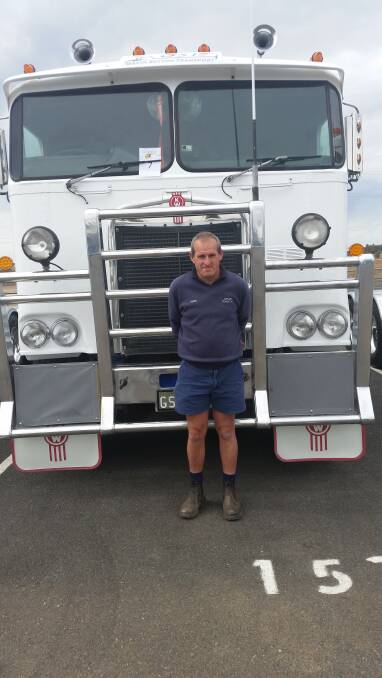 RIGHT JOB: Mark's great love is working with trucks. He was supported to find employment at a truck wash and is now a valued member of a local Tamworth business.