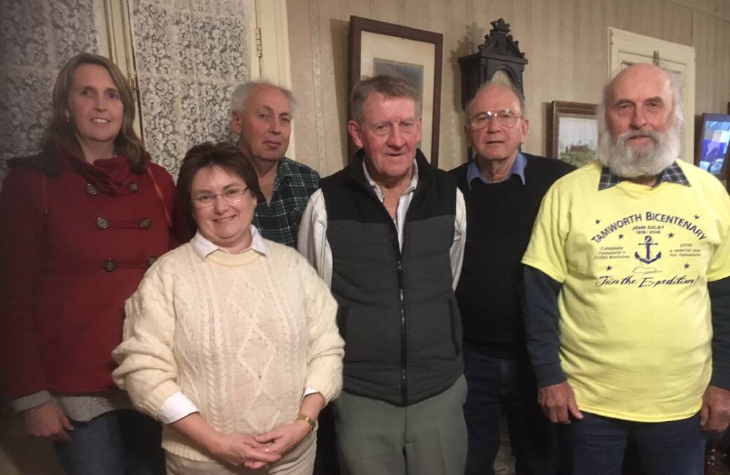 HISTORY BUFFS: Members of the Tamworth Bicentenary Group (L to R) - Melinda Gill, Jenny Porter, Peter Hayes, Mike Cashman, Rod Hobbs, Alan Cameron.

