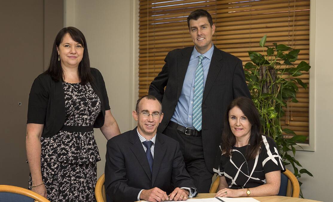 In-house Tax Counsel and Partner Paul Williams (left), Tamworth Partners Tanya Bagster (far left), Chris Ingall (right) and Annette Aslin.

 