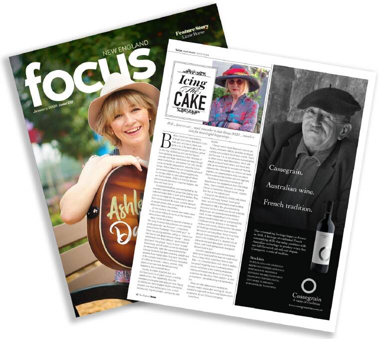 Susan Dunn's column, Icing on the Cake, in the New England Focus Magazine. 