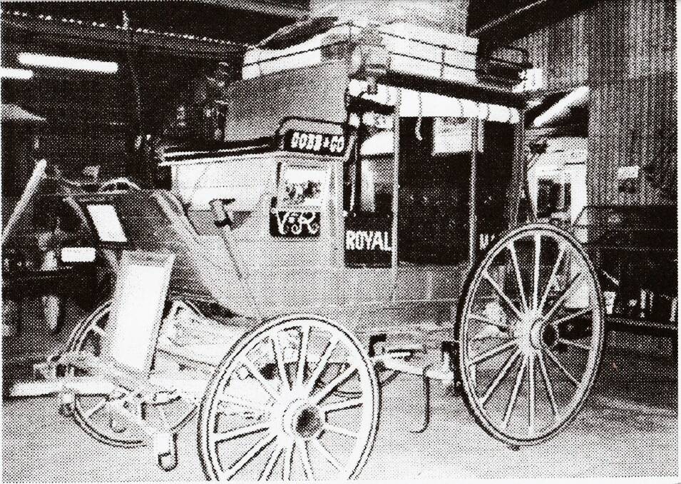 Getting around: A typical Cobb & Co Coach, that would have been operated in Tamworth from 1871 to 1888. Photo: Supplied