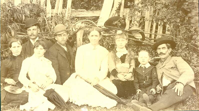 Clarke & Stringer Family Group Hanging Rock, circa 1885. Picture supplied.