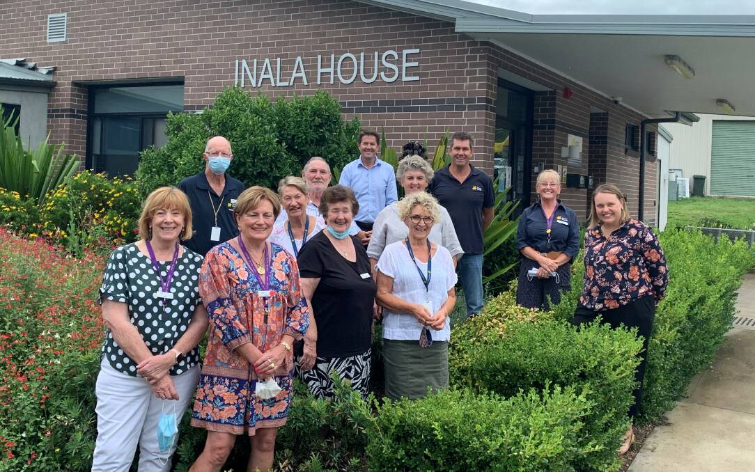 Grant welcomed: Kevin Anderson met with staff and volunteers at Inala House to announce the funding. Photo: supplied