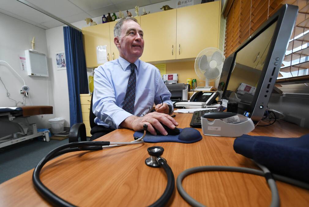 The good doctor: Dr Stephen Howle OAM was a GP for 43 years, before retiring in October 2018. Photo: Gareth Gardner 111018GGC03