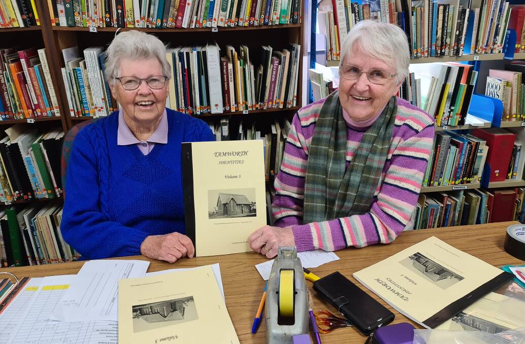 Out now: Shirley Cridland and Val Leet with copies of 'Tamworth Identities: Volume 3'. Photo: Supplied.