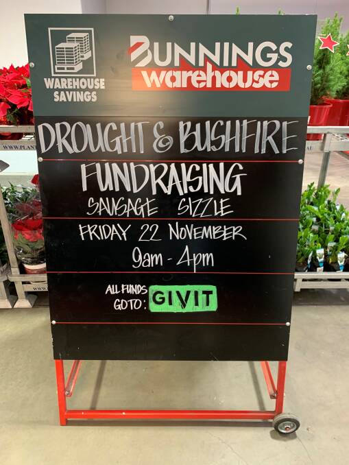 Bunnings, all fired up for bushfire and drought relief