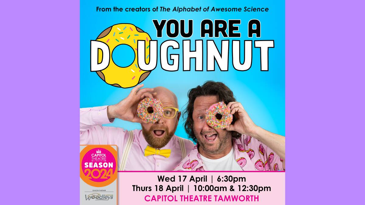 From the creators of The Alphabet of Awesome Science comes a brand new multi award winning family show.... You are a Doughnut! Picture supplied.