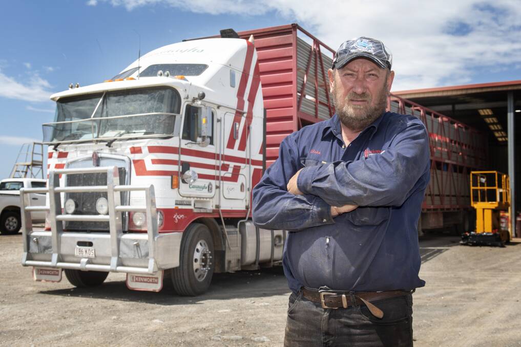 ROADBLOCK: Stockmaster Tamworth's John Goulding is just one of several truck drivers affected by the closures. Photo: Peter Hardin 261119PHC009