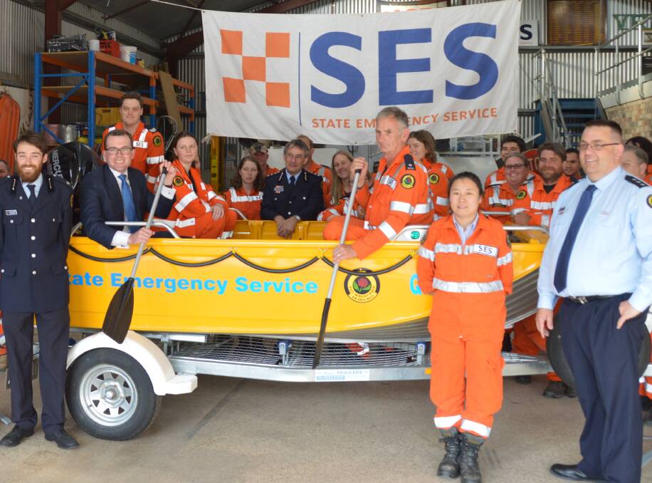 Flood ready: A new flood rescue boat was delivered to the Armidale SES recently.