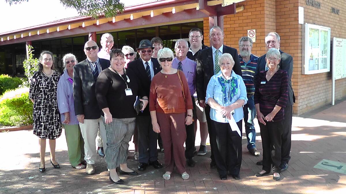 State Member for Upper Hunter, Michael Johnsen (middle row second from right), announced the successful outcome of Council’s grant application to extend Quirindi Library to community members and Council staff.