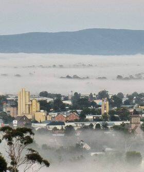 Overlooking Tamworth early Thursday morning. Picture supplied by Gaye Johnson-Weeks.
