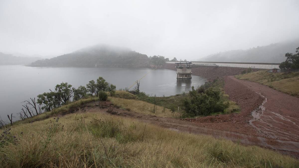 Chaffey Dam rose to over 55 per cent full this week, after all the rain. Photo: Peter Hardin.
