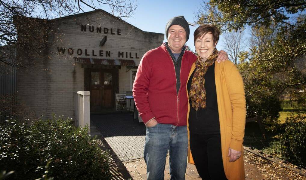 Nick and Kylie Bradford of Nundle Woollen Mill. Picture from file.