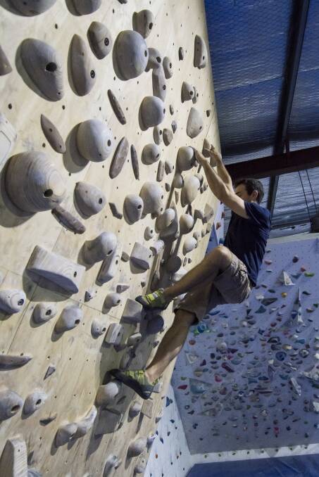 SCALING HEIGHTS: Tamworth Freestyle Gym founder Chris Eather at his South Tamworth gym. Photo: Peter Hardin