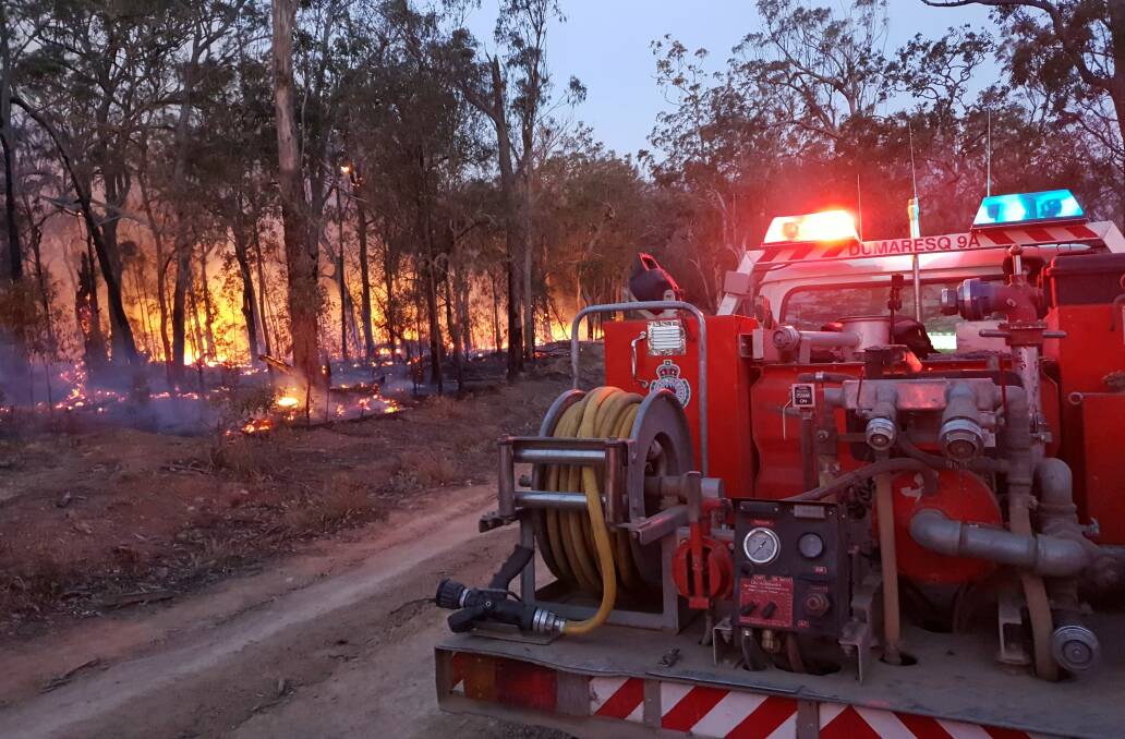 HARD WORK: Armidale Dumaresq RFS volunteers put in more than 400 hours of work in just three days at the Bees Nest fire. Photo: Armidale RFS
