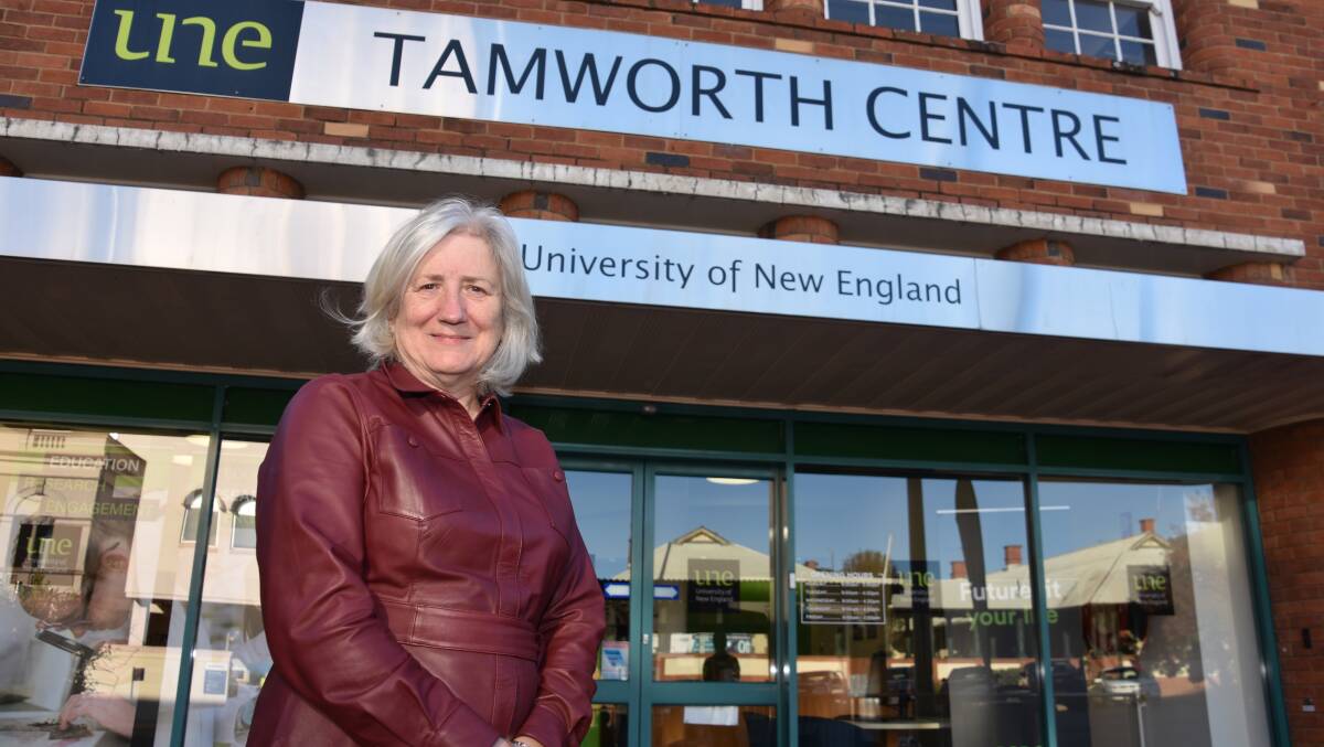 Getting on with it: Vice-Chancellor Brigid Heywood said the UNE will work on master planning for Tamworth's UNE project this year. Photo: Andrew Messenger