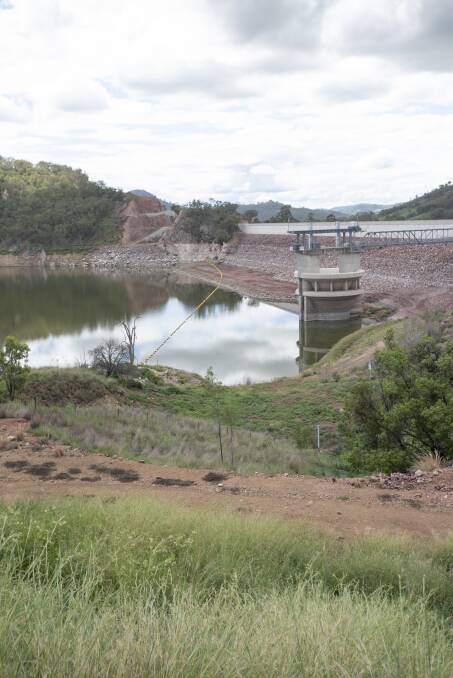 Pipeline planning: Chaffey Dam on Tuesday. Currently the dam sits at 14.2 per cent. Photo: Peter Hardin 250220PHF004