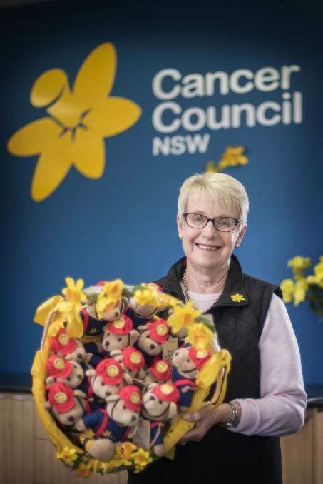 Stay yellow: Cancer Council NSW volunteer Margaret Rock wants us all to jump on board with Daffodil Day. Photo: File.