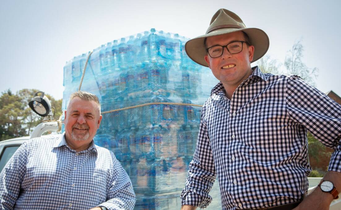 Not long now: Uralla Shire Mayor Mick Pearce and Northern Tablelands MP Adam Marshall. Photo: Supplied
