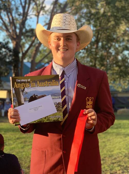 Winner: QHS Cattle Team Captain, Beau Mulholland placed second in the Senior Judging section. Photo: Supplied.