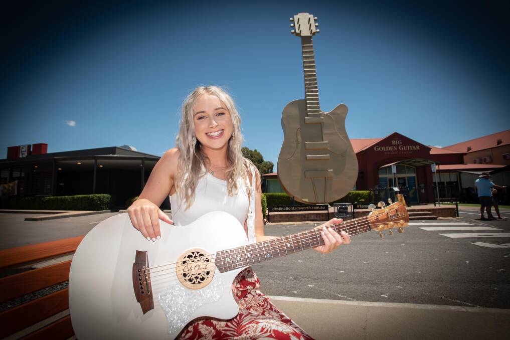 Melanie Dyer is hoping to win her own Golden Guitar at Saturday night's gala event at TRECC. Picture by Peter Hardin