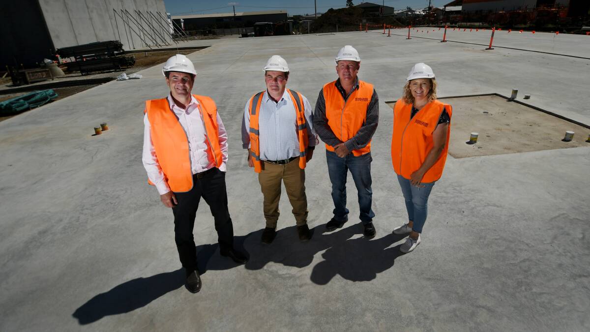 Sights set: Calibre Country set to move and expand Kevin Anderson, Guy Madden (Project manager), Craig Mearns and Jodie Mearns. Photo: Gareth Gardner.