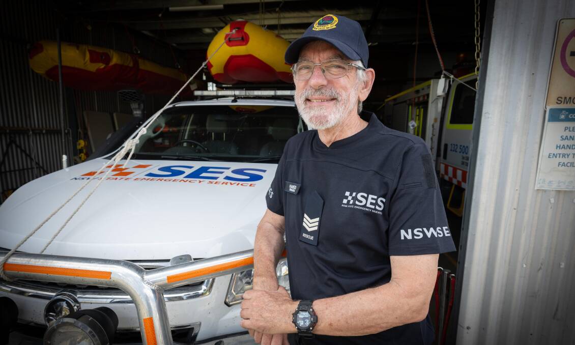 Tamworth's Geoff Hanson is a recipient of the Emergency Services Medal. Picture by Peter Hardin